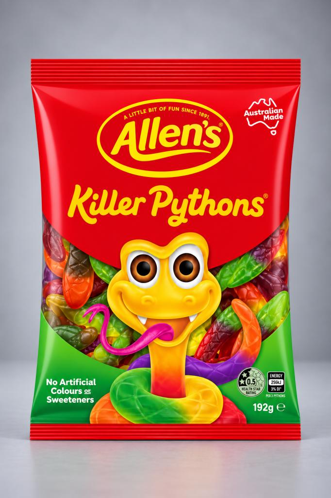 Allen`s Killer Pythons Snacks & Sweets