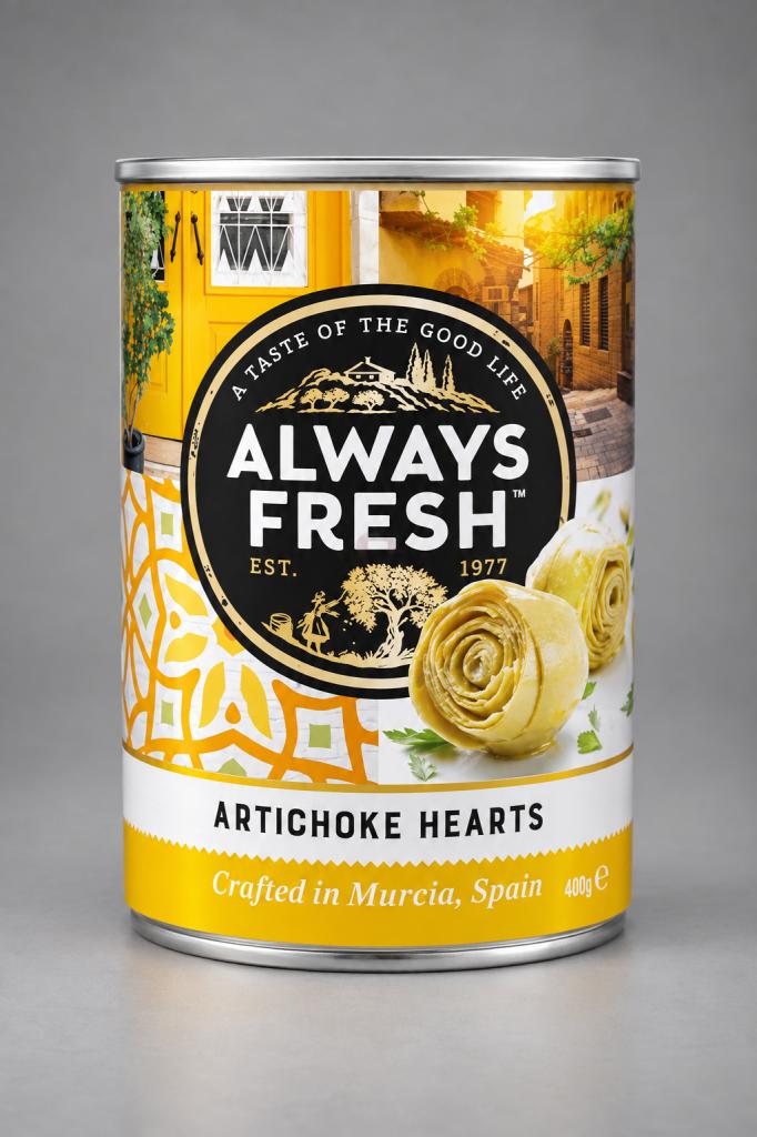 Always Fresh Artichokes Hearts Marinated  Olives & Antipasti