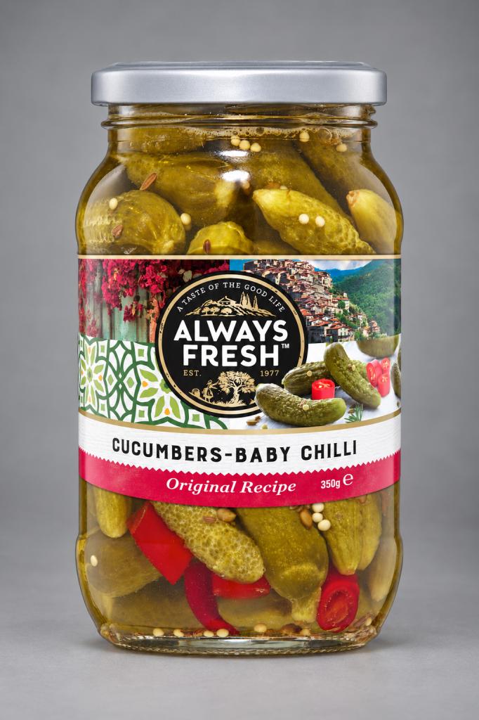 Always Fresh Cucumbers Baby Chilli  Olives & Antipasti