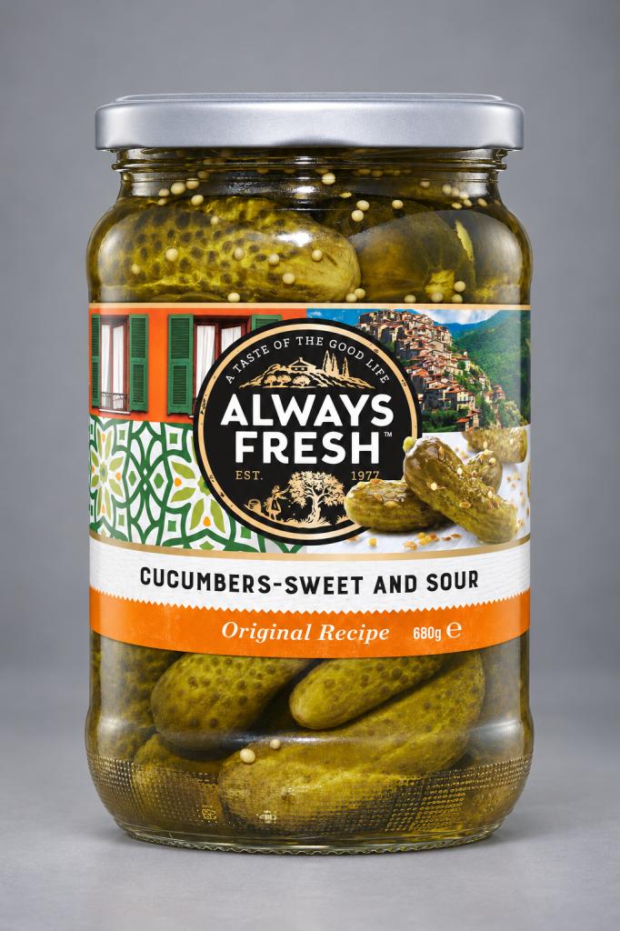 Always Fresh Cucumbers Sweet & Sour  Olives & Antipasti