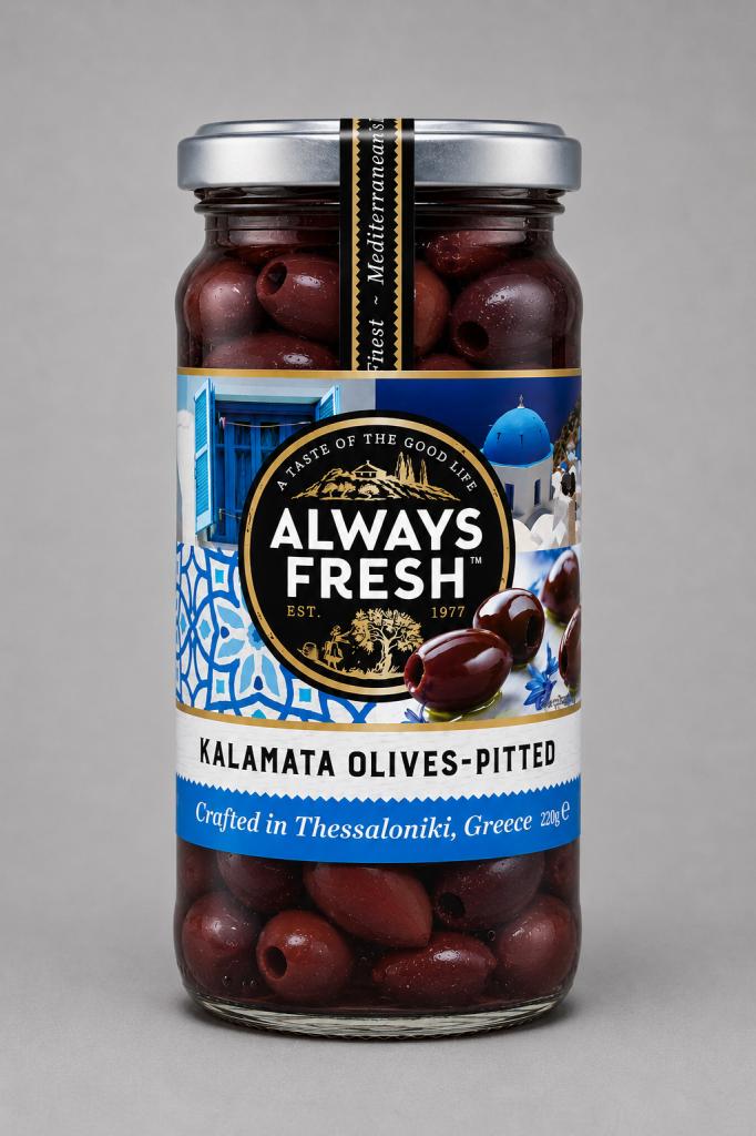 Always Fresh Olives Kalamata Pitted Oil, Condiments & Dressing