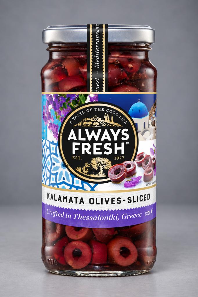 Always Fresh Olives Kalamata Sliced  Olives & Antipasti