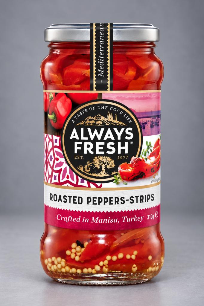 Always Fresh Roasted Peppers Strips  Olives & Antipasti