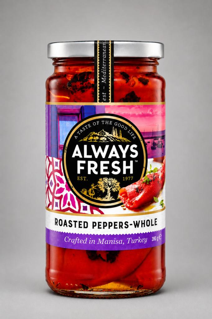 Always Fresh Roasted Peppers Whole Oil, Condiments & Dressing
