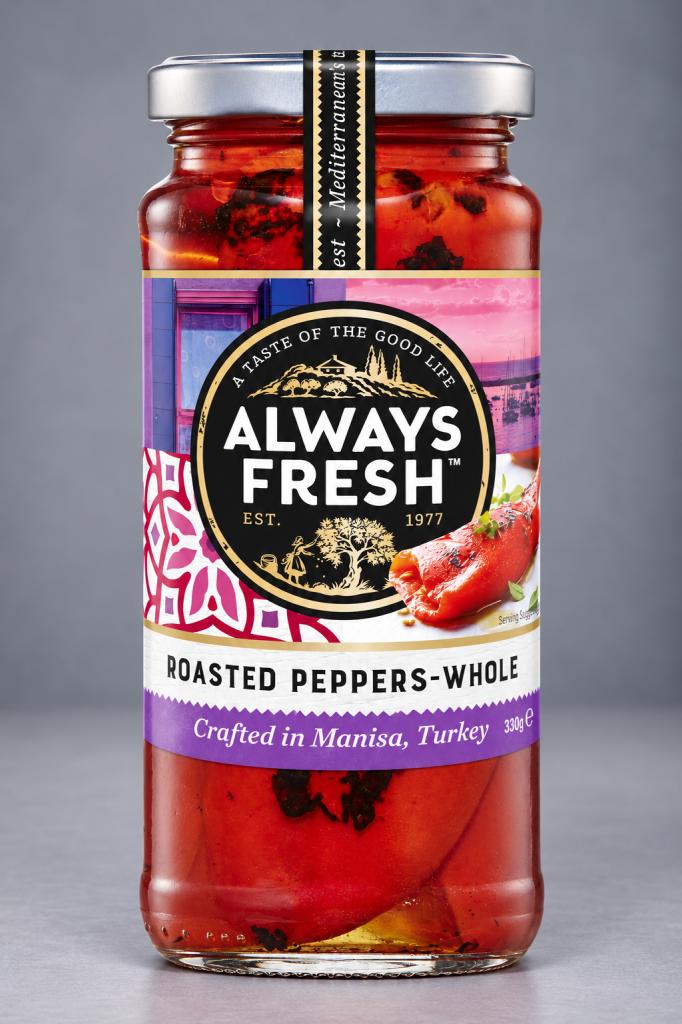 Always Fresh Roasted Peppers Whole  Olives & Antipasti