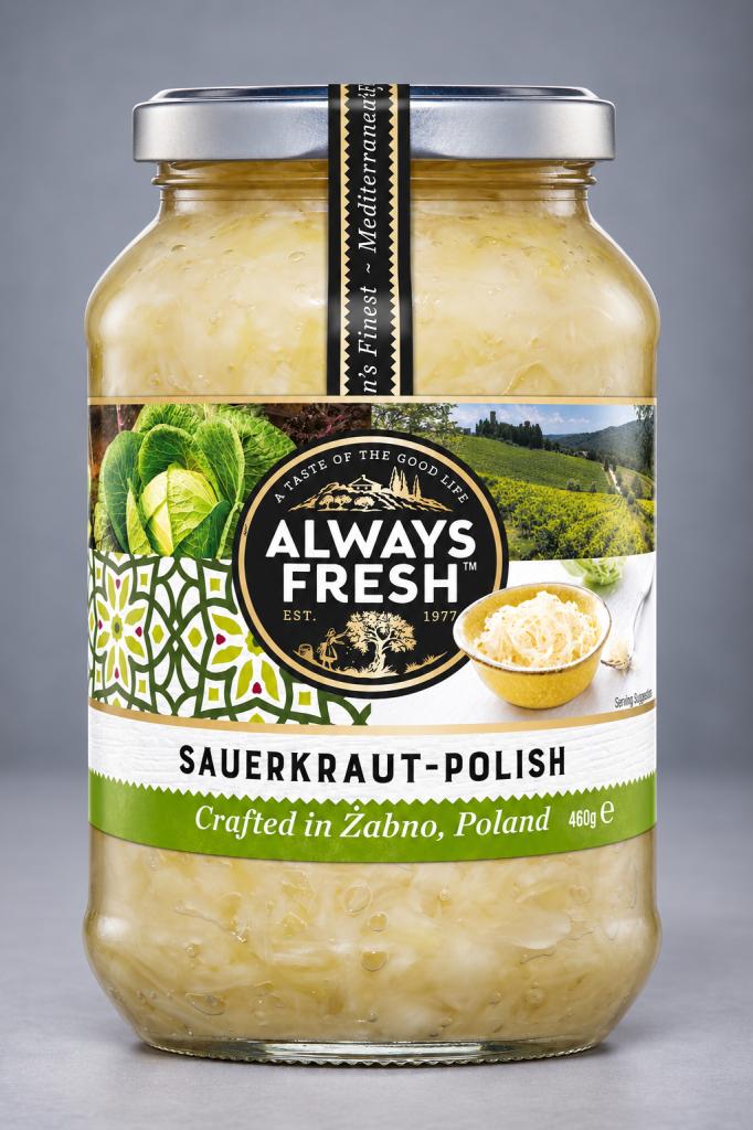 Always Fresh Sauerkraut Polish  Olives & Antipasti