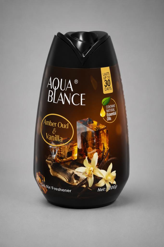 Aqua Blance Amber Oud & Vanilla Gel Air Freshener Household & Pets