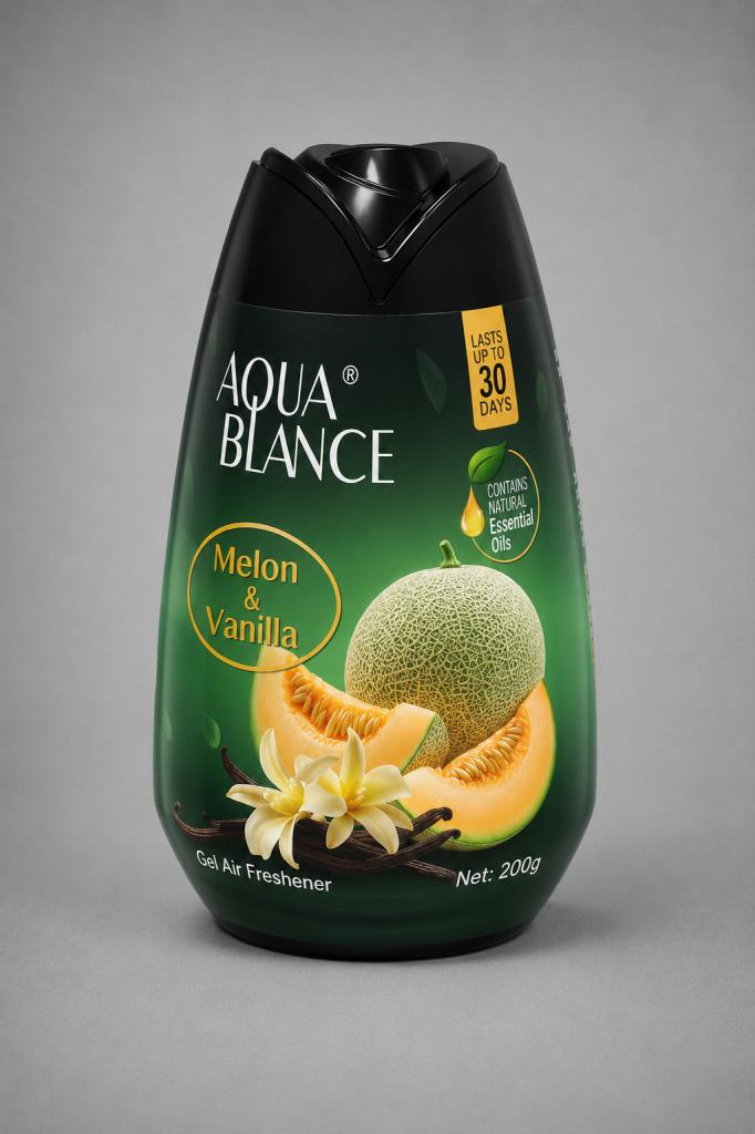 Aqua Blance Melon & Vanilla Gel Air Freshener Household & Pets