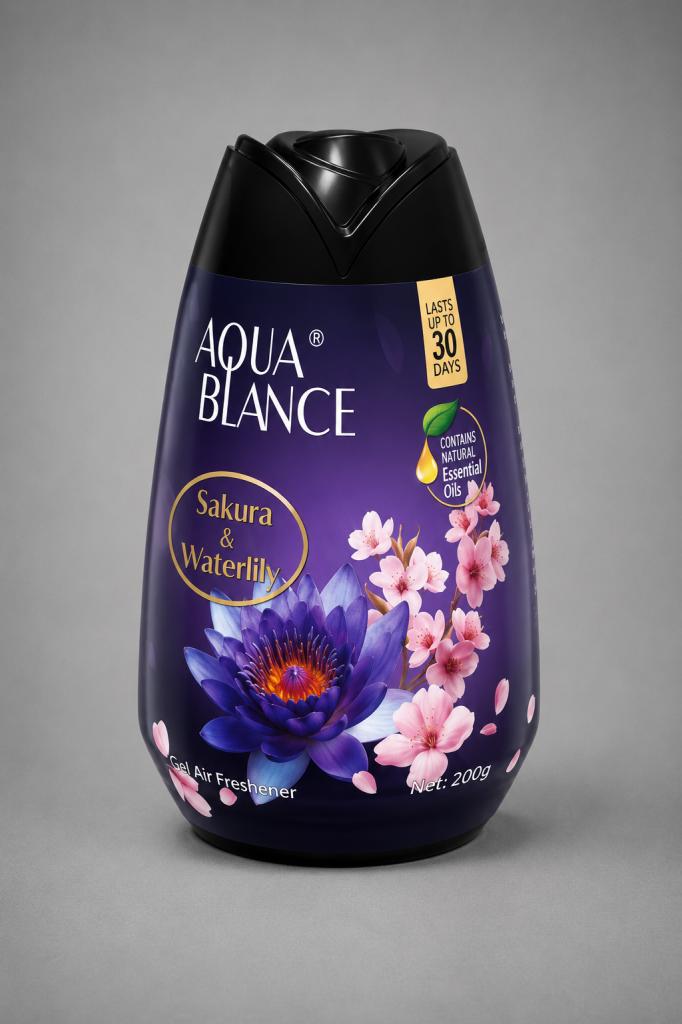 Aqua Blance Sakura & Waterlilly Gel Air Freshener Household & Pets