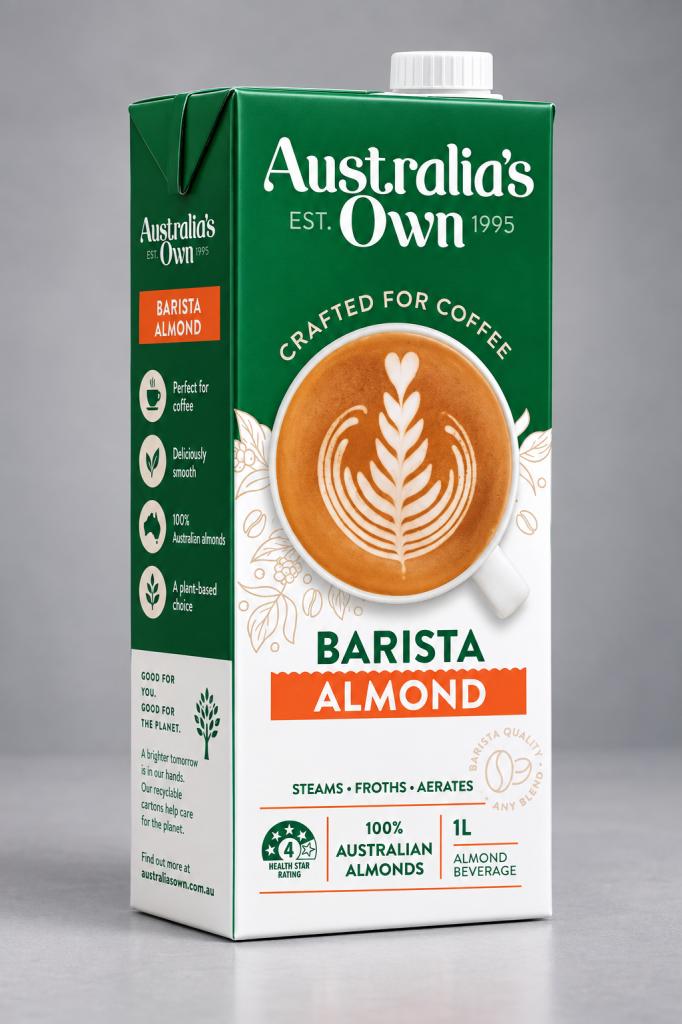 Australia's Own Organic Barista Almond Beverages