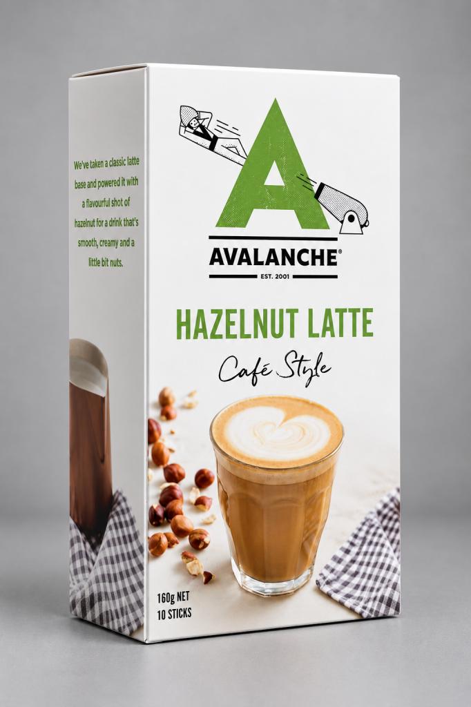 Avalanche Hazelnut Latte Cafe Style Coffee 