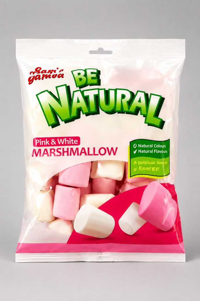 Be Natural Pink & White Marshmallow Snacks & Sweets