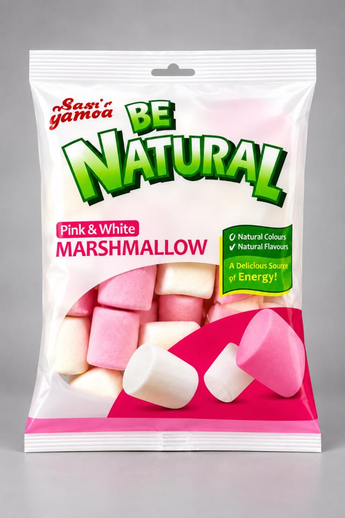Be Natural Pink & White Marshmallow Snacks & Sweets