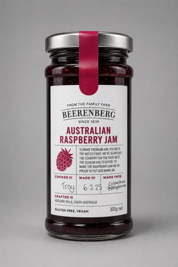 Beerenberg Raspberry Jam Jam & Marmalade