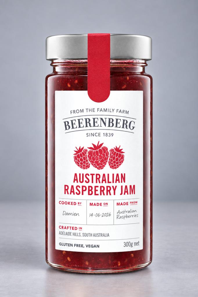 Beerenberg Raspberry Jam Jams, Honey & Spreads