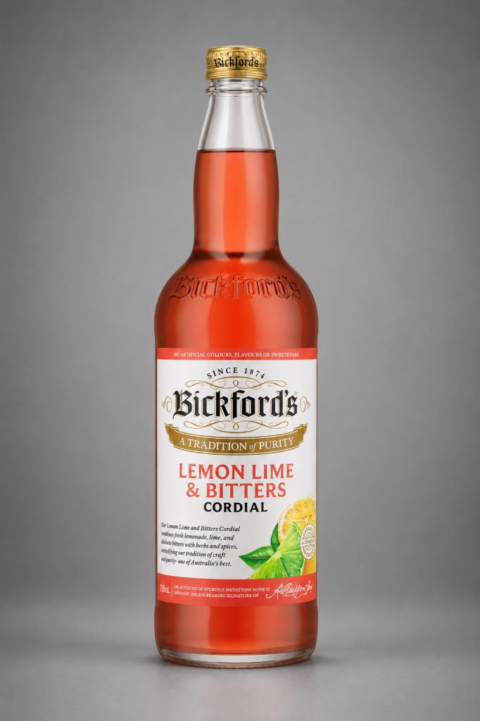 Bickford`s Lemon Lime & Bitters Cordial Juice & Cordial