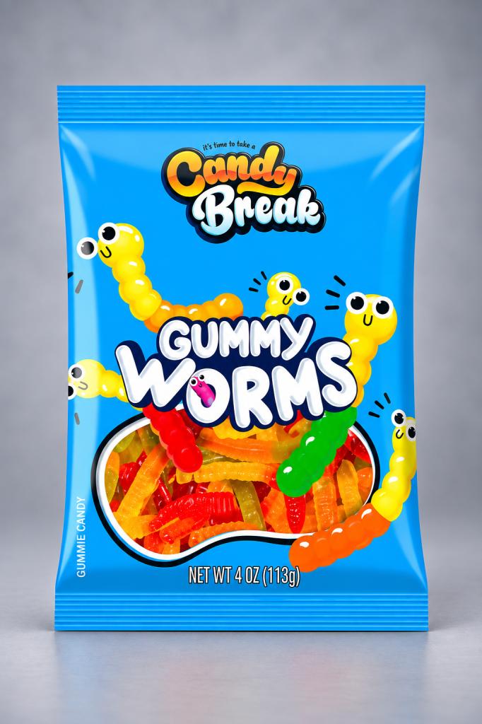 Candy Break Gummy Worms Snacks & Sweets