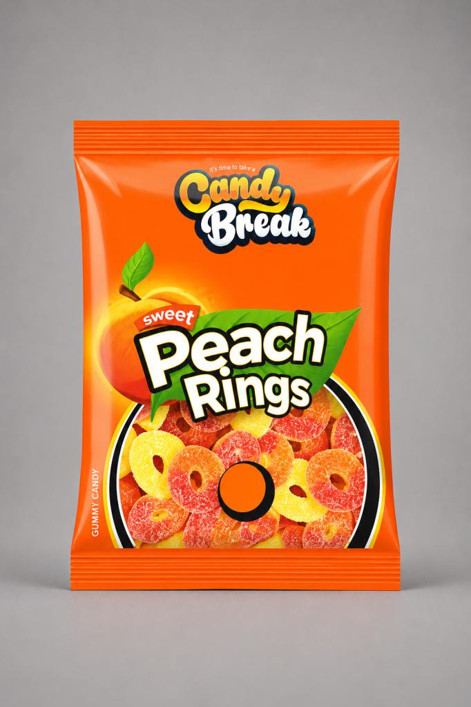 Candy Break Sweet Peach Ring Snacks & Sweets