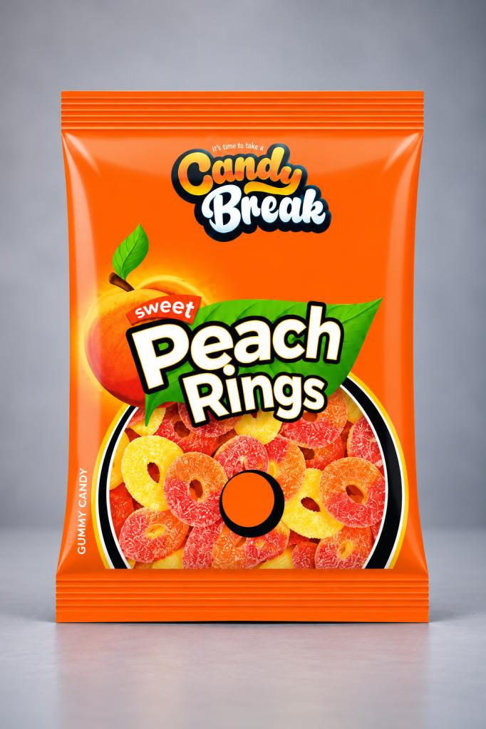 Candy Break Sweet Peach Ring Snacks & Sweets