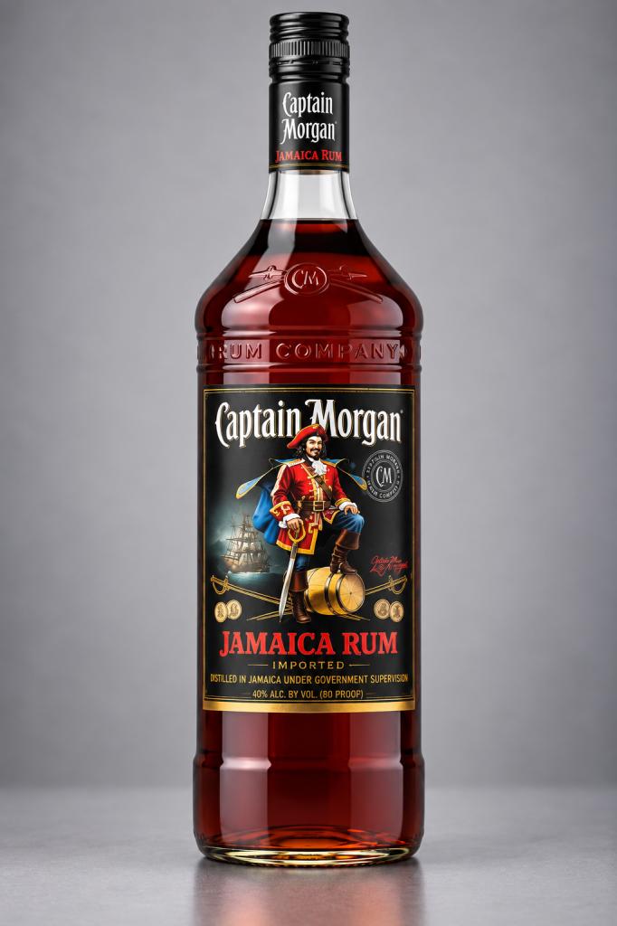 Captain Morgan Black Rum Imported Spirits