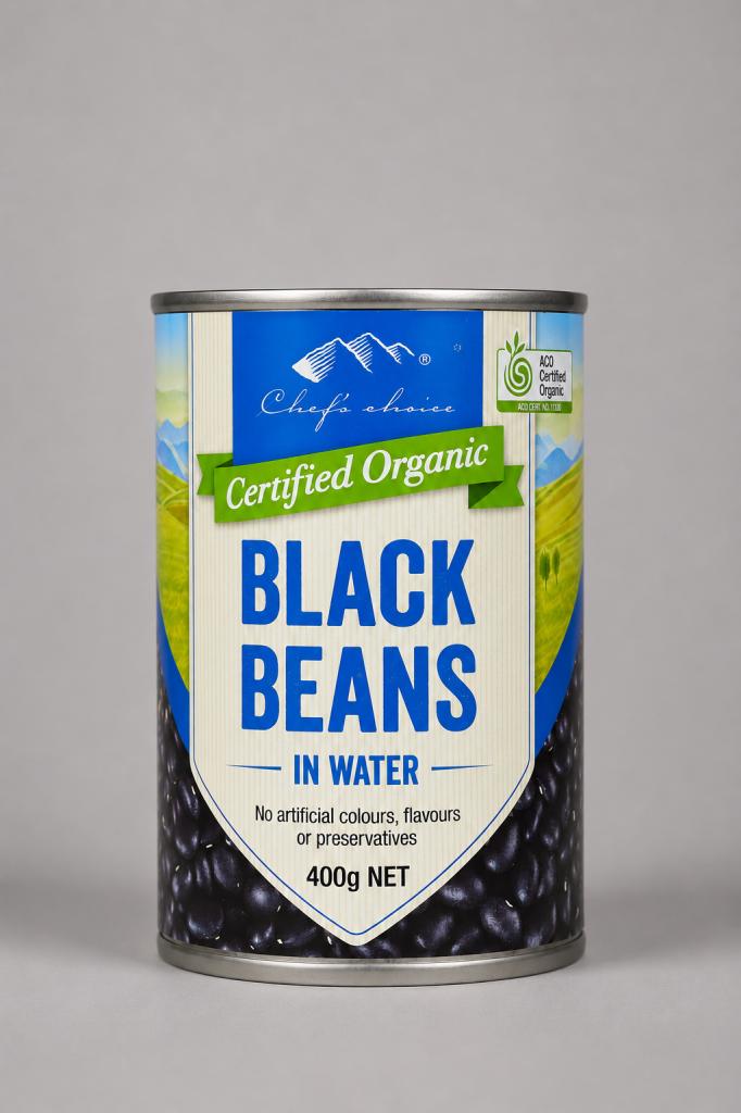 Chef`s Choice Black Beans In Water Canned Foods - Retail