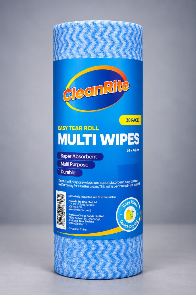 CleanRite Easy Tear Roll Multi Wipes 30's Household & Pets