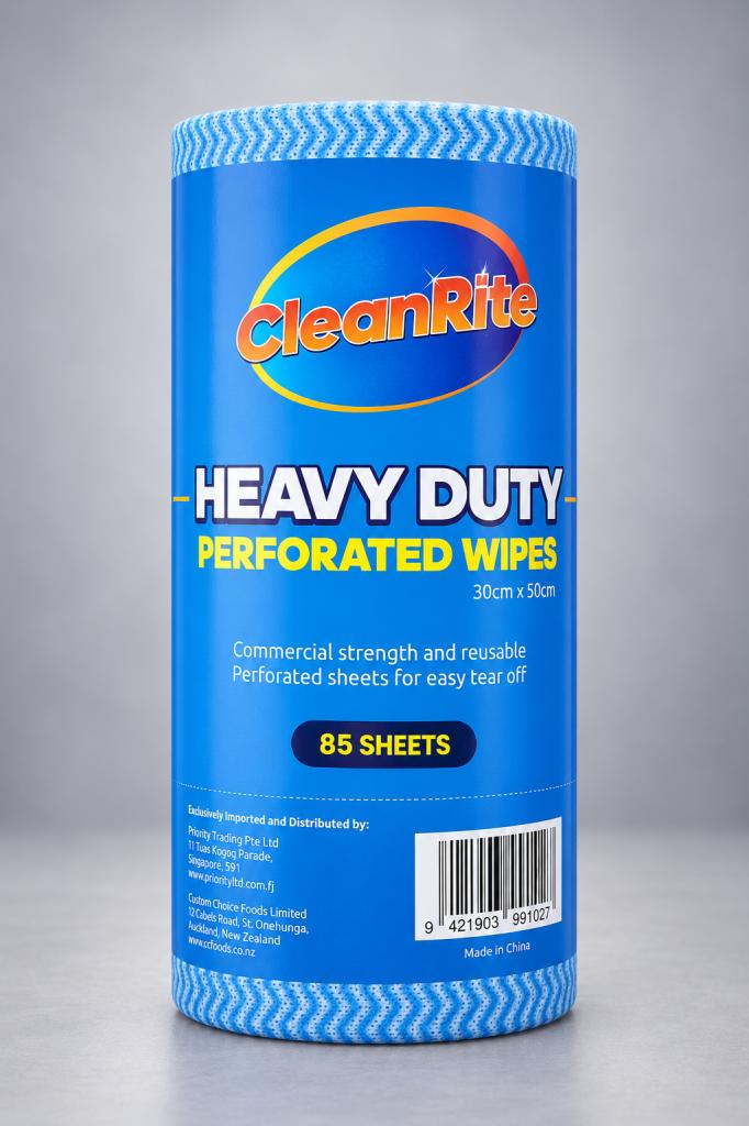 Cleanrite Heavy Duty Perforated Wipes 85's Household & Pets