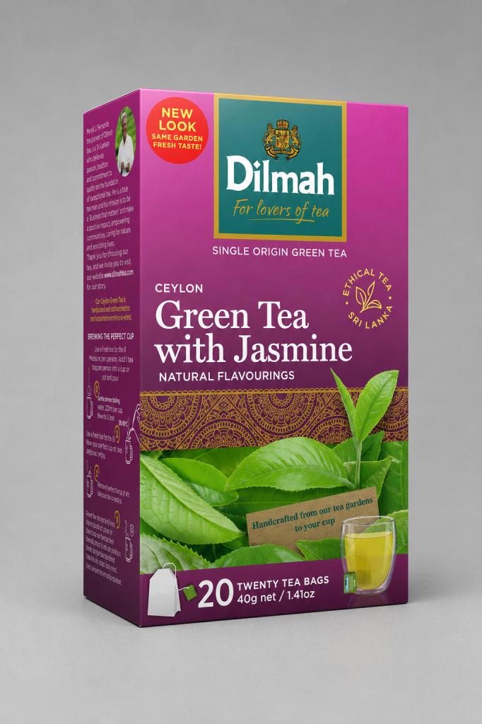 Dilmah Ceylon Green Tea with Jasmine Beverages