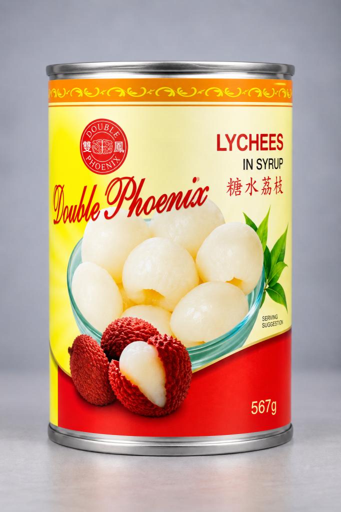 Double Phoenix Lychees in Syrup Canned Fruits