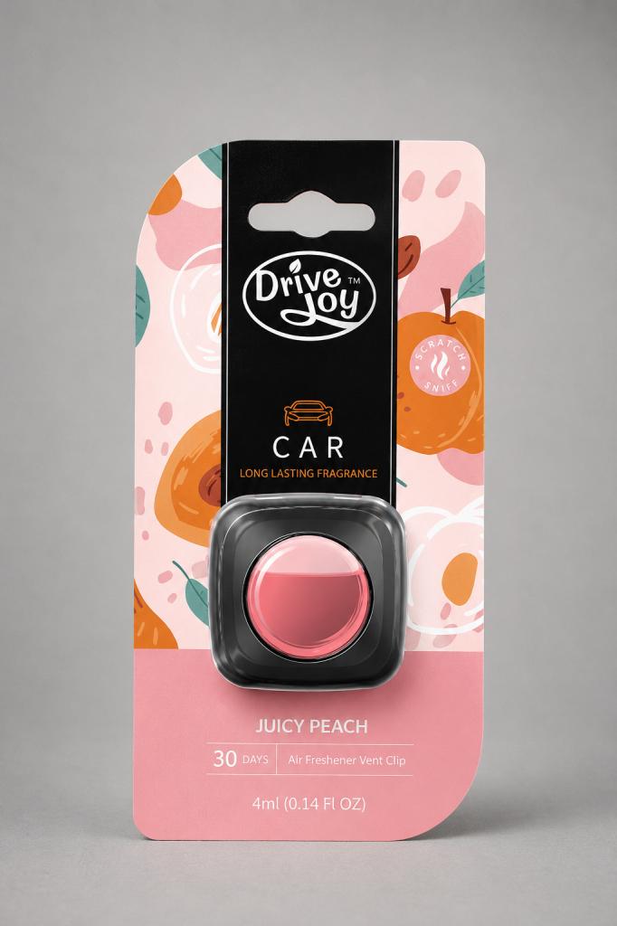 Drive Joy Juicy Peach Air Freshener Vent Clip Household & Pets