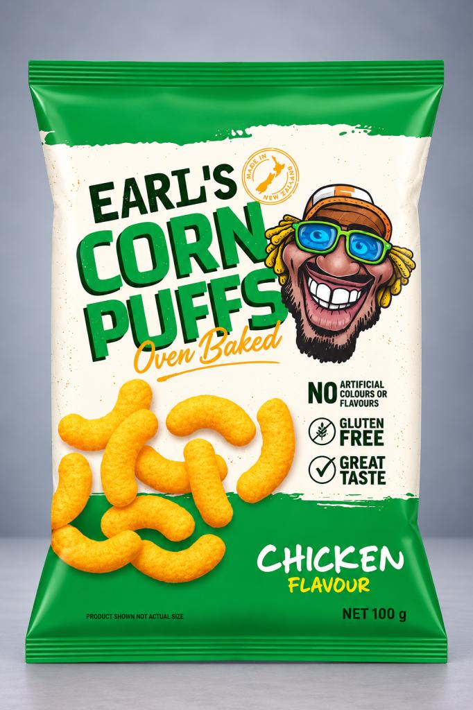 Earl's Corn Puffs Chicken Snacks & Sweets