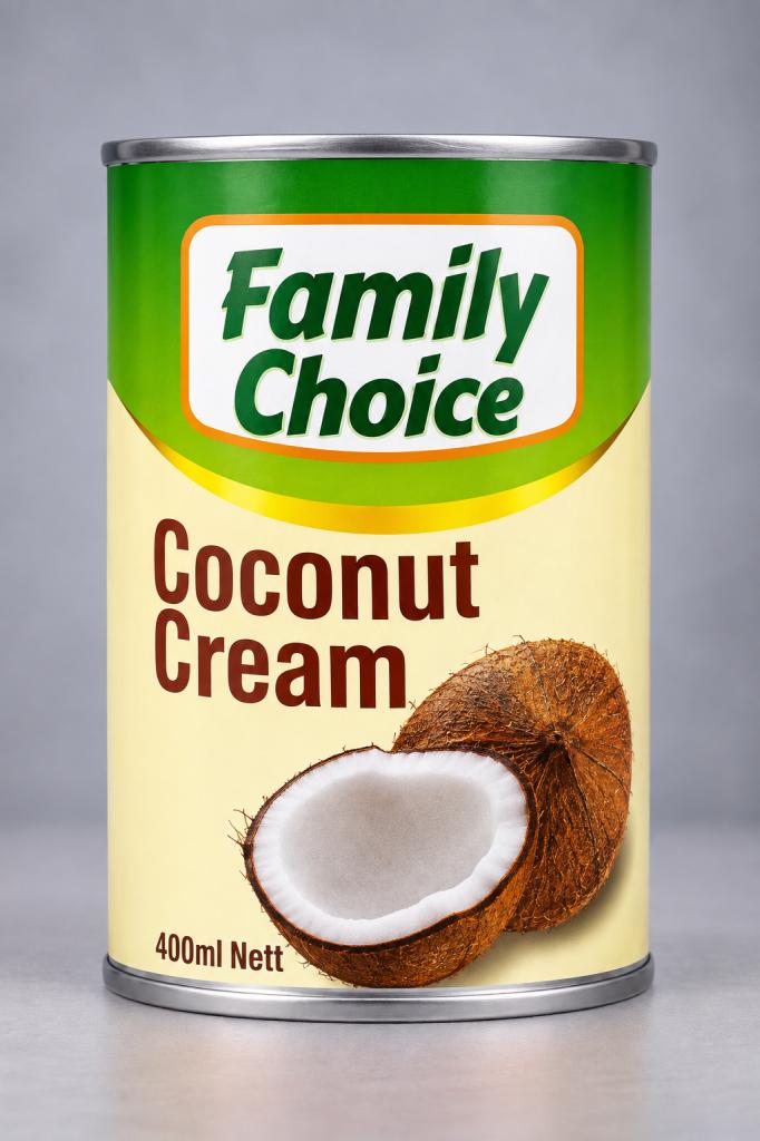 Family Choice Coconut Cream Canned Foods 