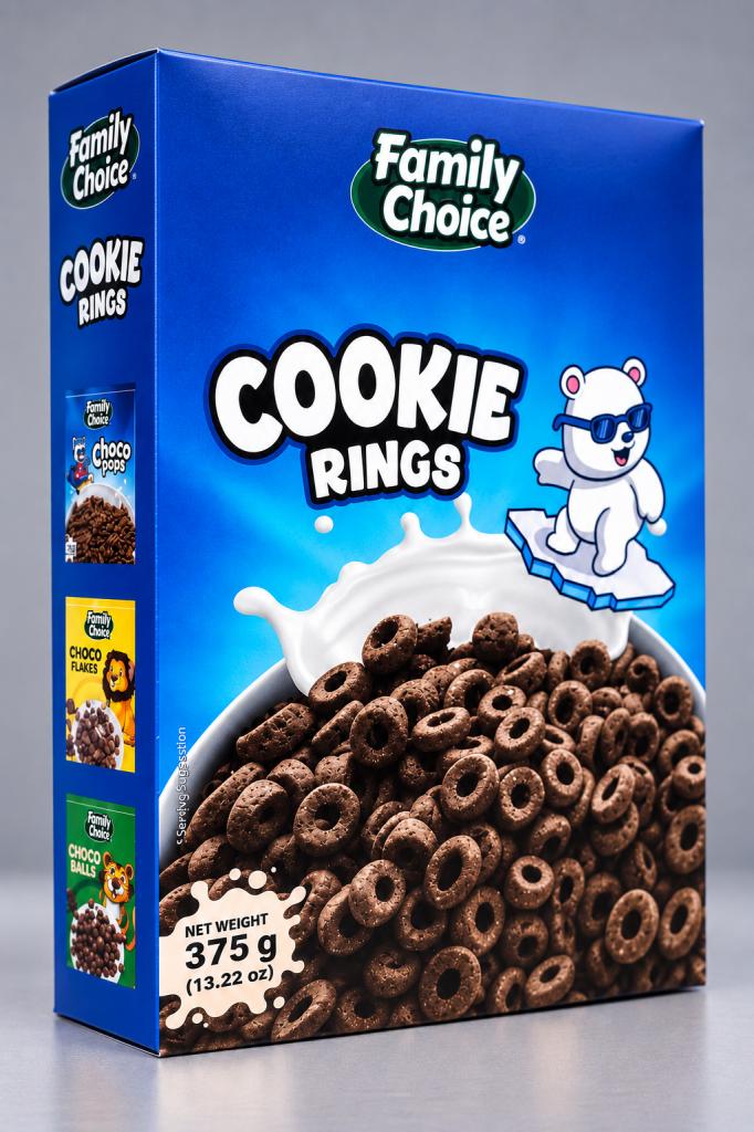 Family Choice Cookie Rings Breakfast Cereals