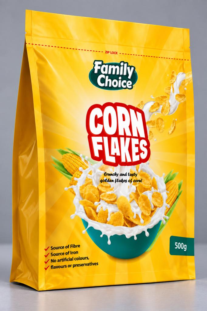 Family Choice Corn Flakes Breakfast Cereals