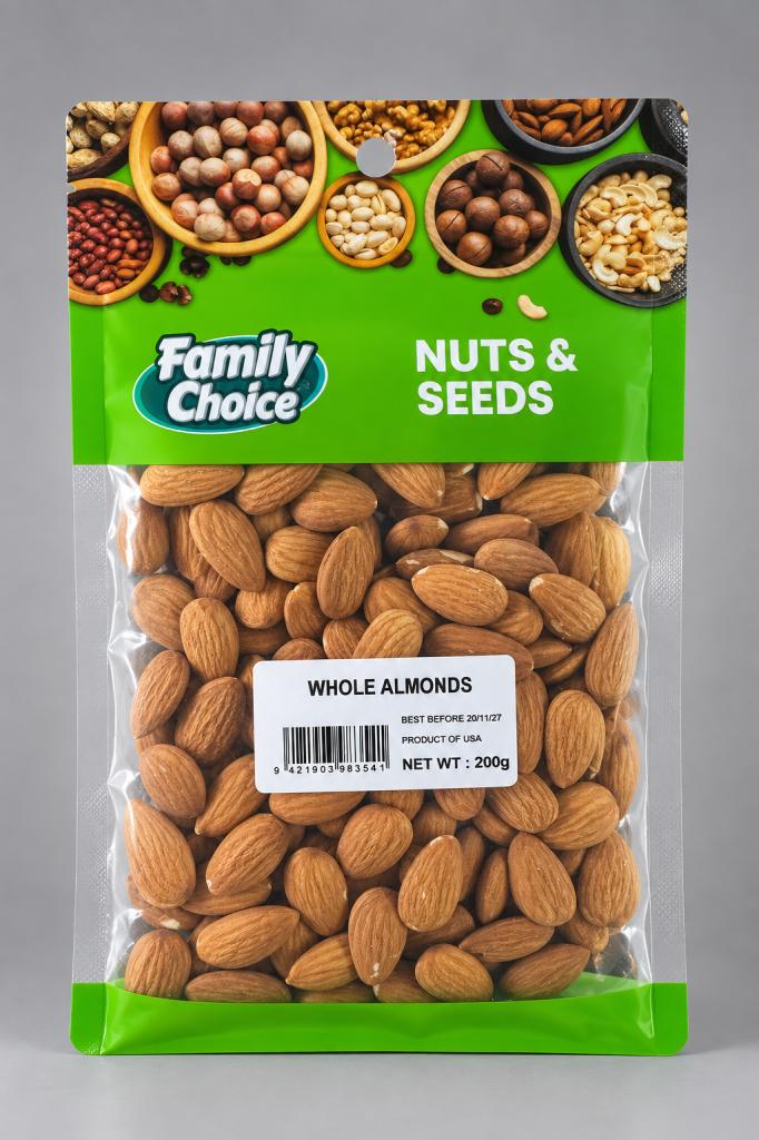 Family Choice F&D Whole Almonds Baking & Desserts