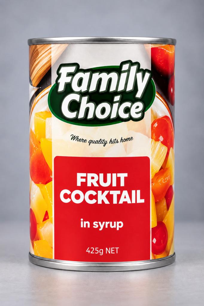 Family Choice Fruit Cocktail in Syrup Canned Fruits