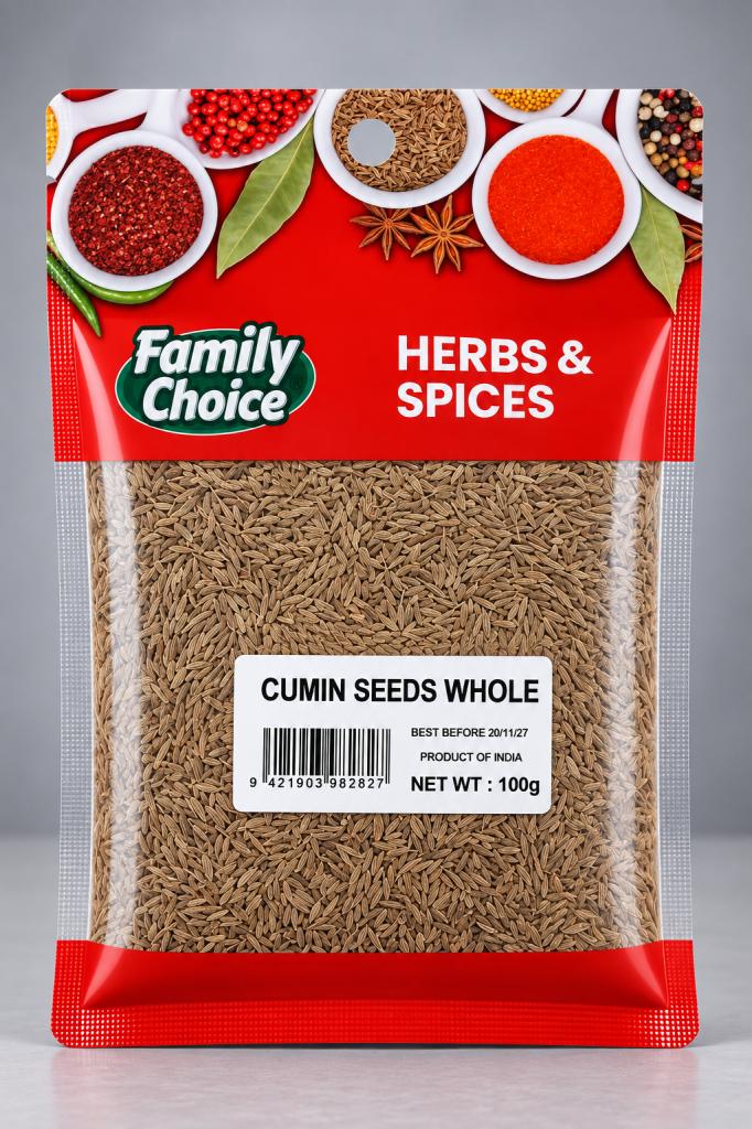 Family Choice H&S Cumin Seeds Whole Herbs & Spices