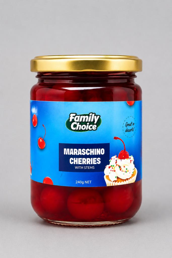 Family Choice Maraschino Cherry Canned Foods - Retail