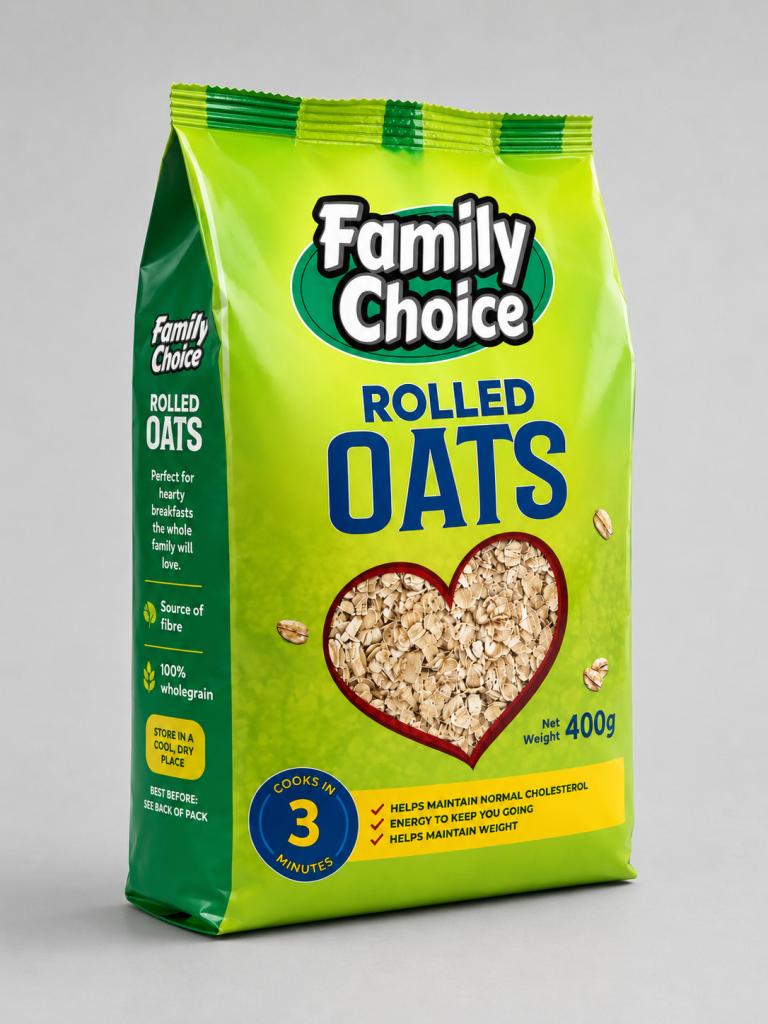 Family Choice Rolled Oats Cereals & Spreads