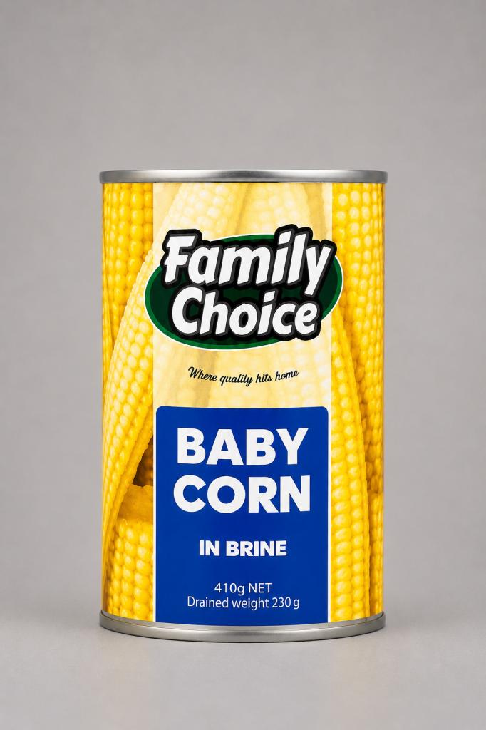 Family Choice Whole Baby Corn Canned Foods - Retail