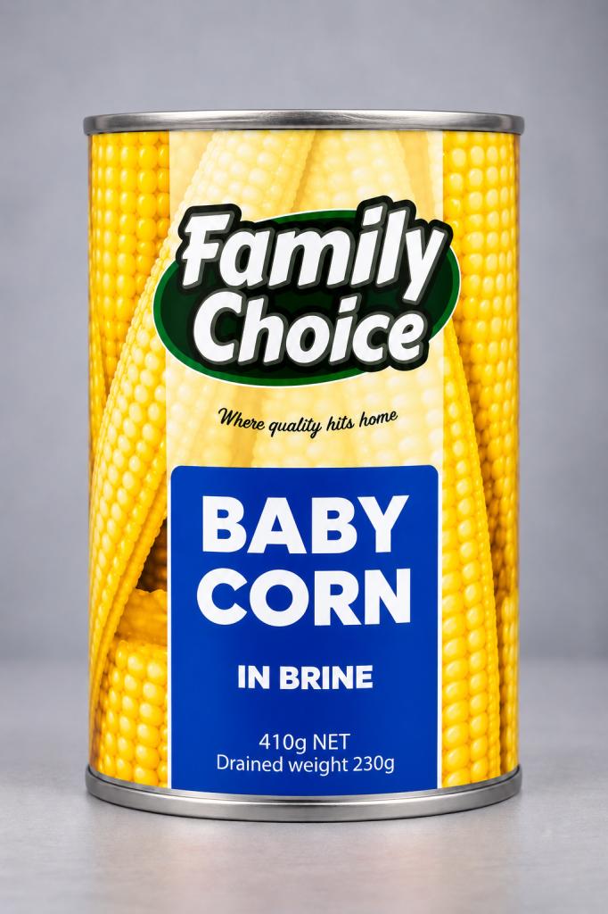 Family Choice Whole Baby Corn Canned Foods 