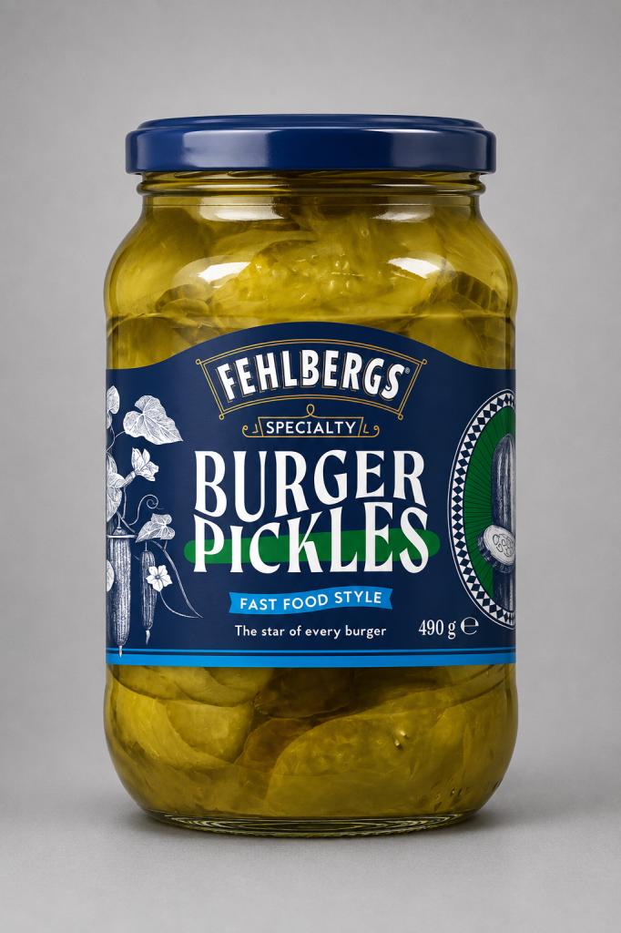 Fehlbergs Burger Pickles Oil, Condiments & Dressing