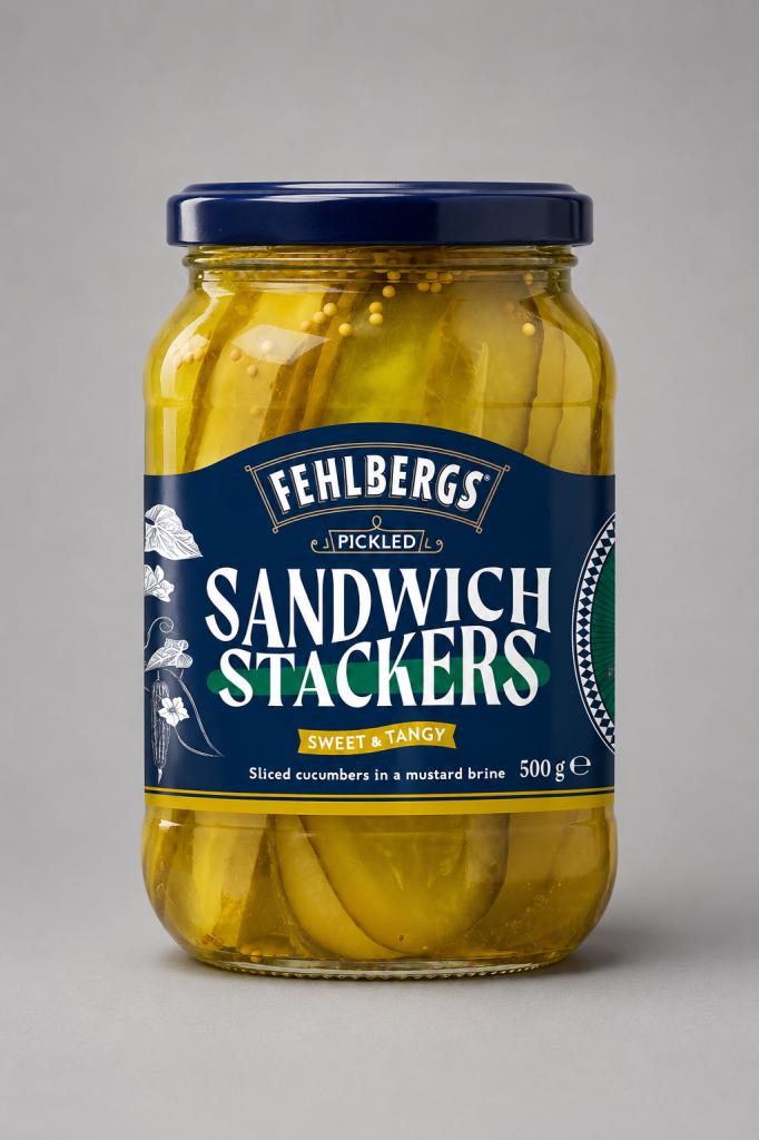 Fehlbergs Cucumbers Sandwich Stacker Oil, Condiments & Dressing