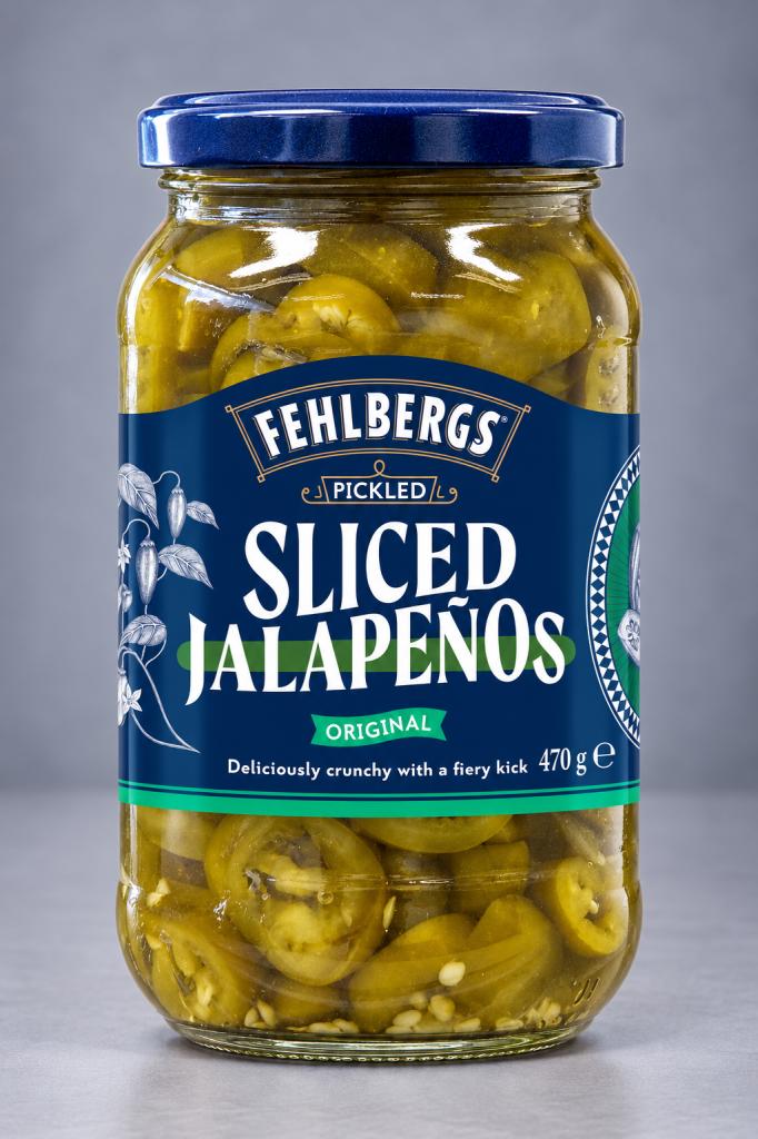 Fehlbergs Pickled Sliced Jalapeno Original  Olives & Antipasti