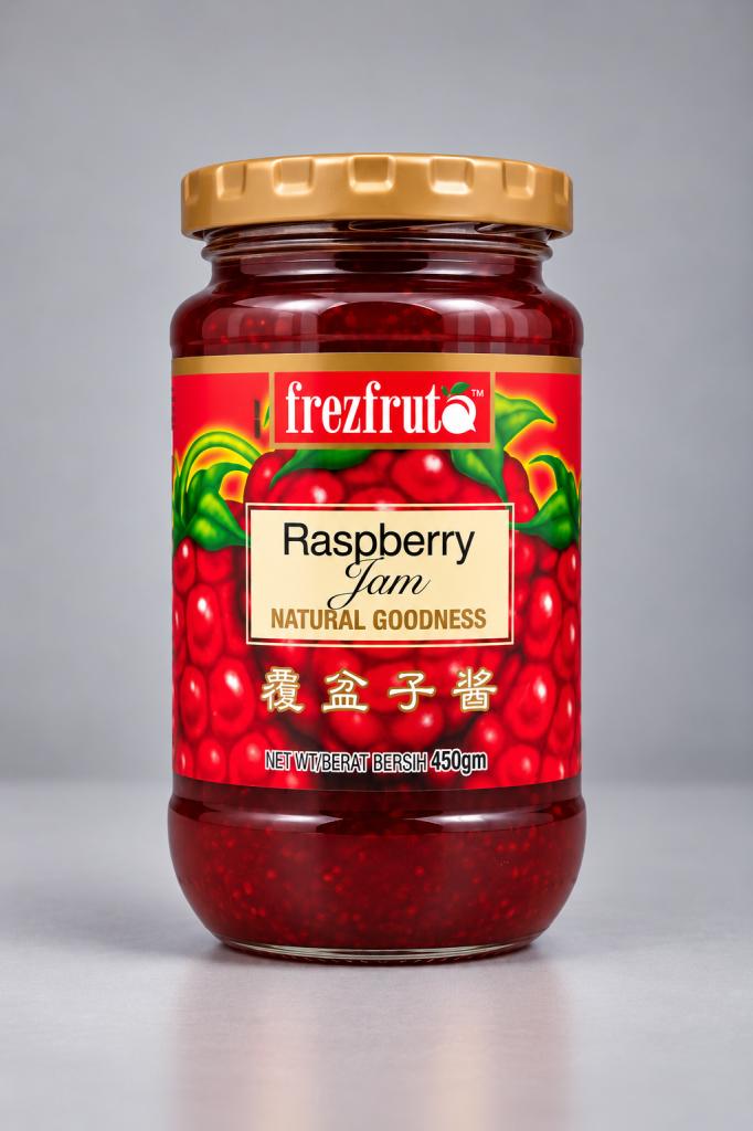 Frezfruta Raspberry Jam Jams, Honey & Spreads