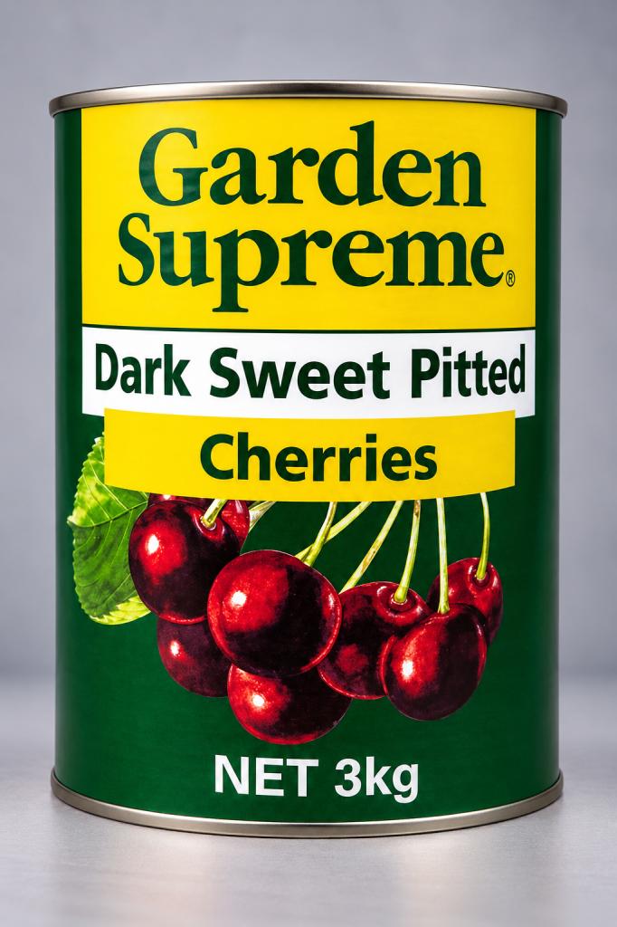 Garden Supreme Dark Sweet Pitted Cherries Syrup & Toppings