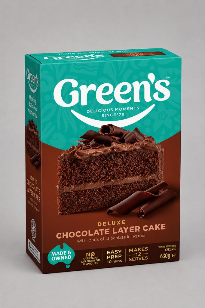 Green`s Chocolate Layer Cake Mix Cake, Pancake & Dessert Mix
