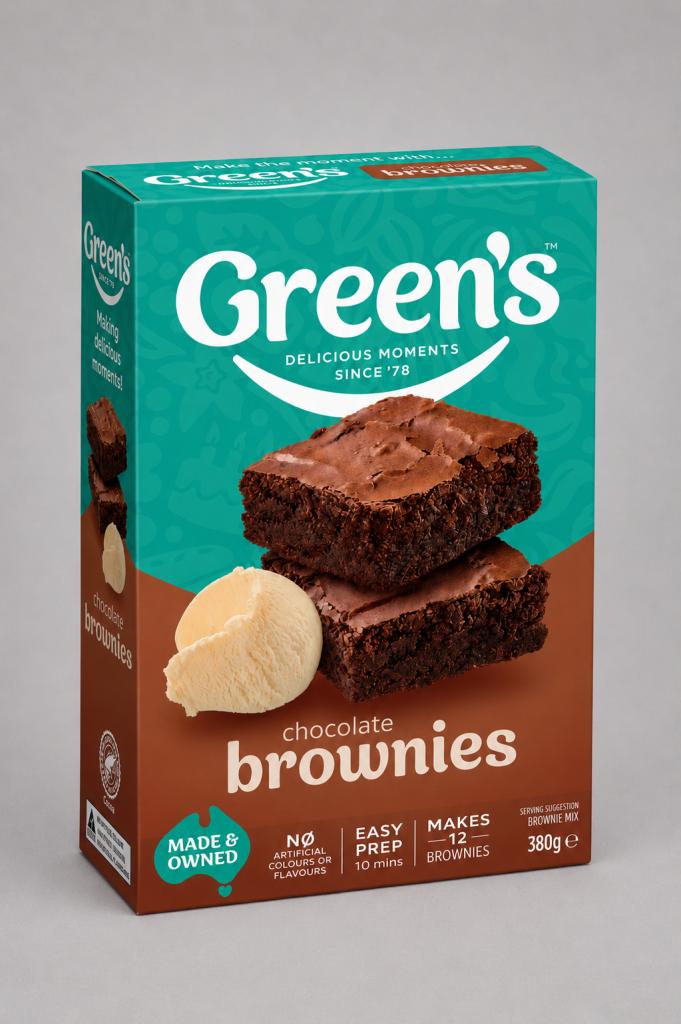 Green`s Delicious Chocolate Brownie Cookie Mix Cake, Pancake & Dessert Mix