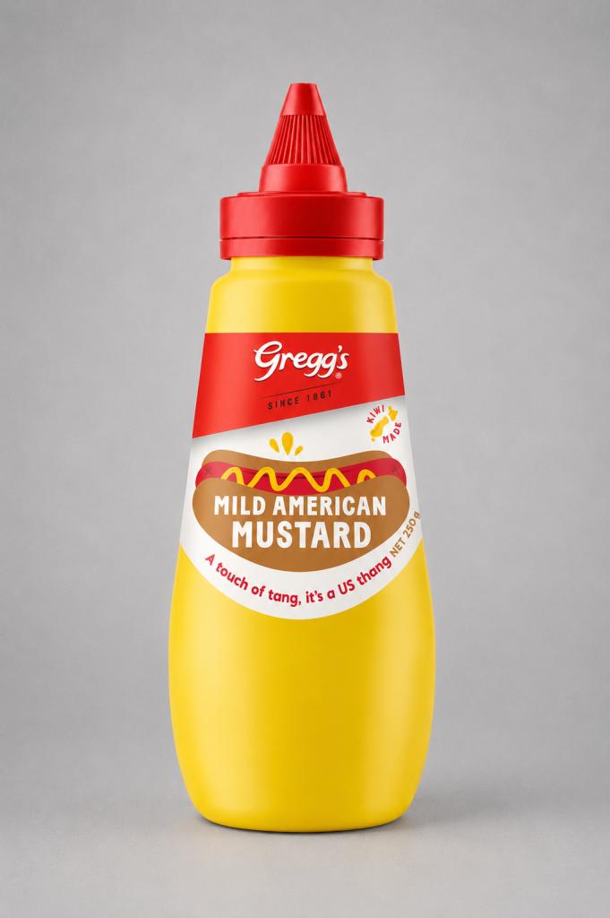 Gregg`s Mild American Mustard Oil, Condiments & Dressing