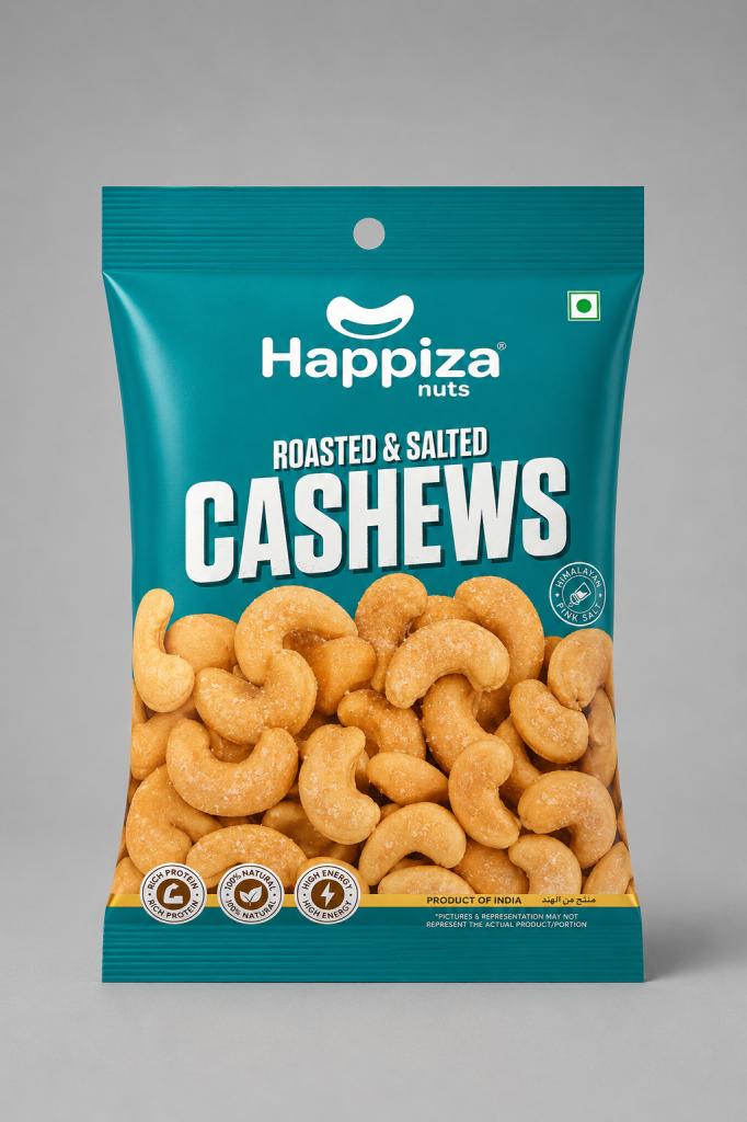 Happiza Nuts Roasted & Salted Cashew Snacks & Sweets